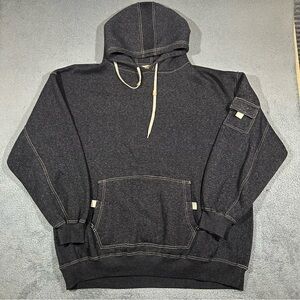 BTL Beyond The Limit Y2K Men’s 3XL Hoodie Fleece Lined Zip Pockets Heather Black